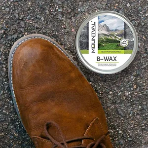 Mountval B-Wax Waterproofing Wax For Leather Shoes And Boots Transparent Natural 1 tin 100ml - Easy and Safe