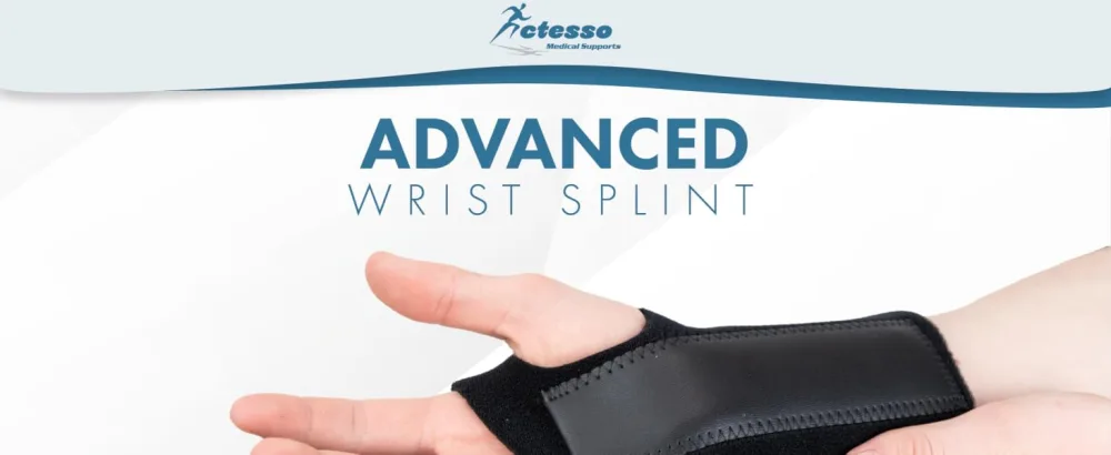 Actesso Advanced Wrist Support Brace - Carpal Tunnel Splint - Relieves Wrist Pain Sprains Tendonitis and RSI (Large Left) L Left - advanced wrist