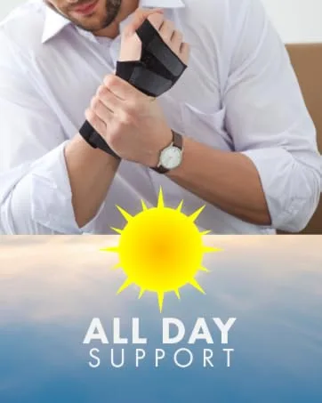 Actesso Advanced Wrist Support Brace - Carpal Tunnel Splint - Relieves Wrist Pain Sprains Tendonitis and RSI (Large Left) L Left - all day support