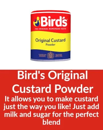 Bird's Original Homemade Taste Instant Custard Powder Dessert Mix 3 Kg Tub(Pack of 1) - custard