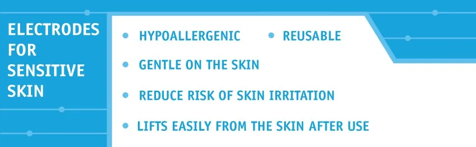 Med-Fit Blue -TENS Self Adhesive Pads 5cmx5cm for Sensitive Skin and Long Term Repeated Use 5cm x 5cm - MED-FIT BLUE