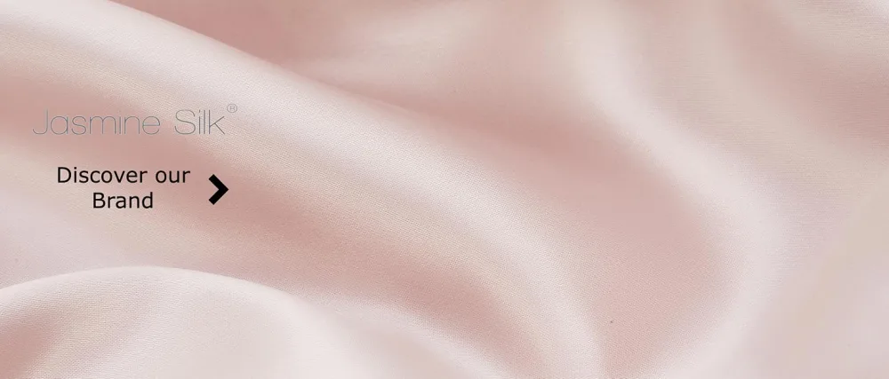 Jasmine Silk 100% Pure Silk Filled Eye Mask/Sleeping Mask Sleep Mask - Pink - brand background