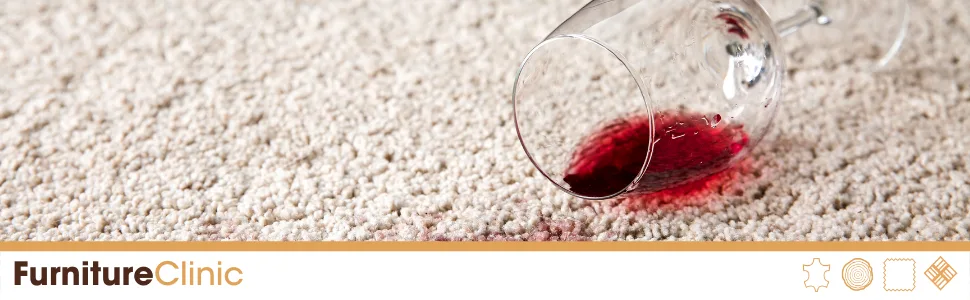 Furniture Clinic Red Wine Stain Remover 500ml - Easily Remove Red Wine Stains From Carpets Clothes and Upholstery. - Red Wine Stain Header