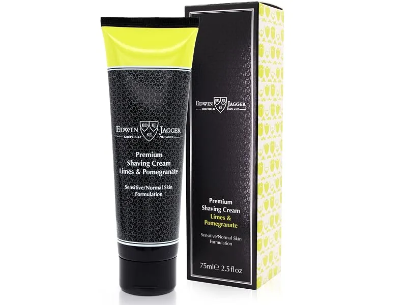Edwin Jagger SCLPT Limes & Pomegranate 99.9% Natural Premium Shaving Cream 75ml Tube Limes & Pomegranate 75 ml (Pack of 1) - SCLPT