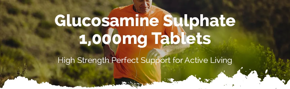 Glucosamine Sulphate 2KCl 1000mg | 120 Tablets | Manufactured in The UK 120 Count (Pack of 1) - AEBC-S129-1