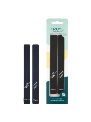 Truyu Pro Nail Files (2pk) - Includes A Fine and Superfine Nail Files. Design To Help And Restore Nails And Perfect For Soft Or Damaged Nails. - pro nail files