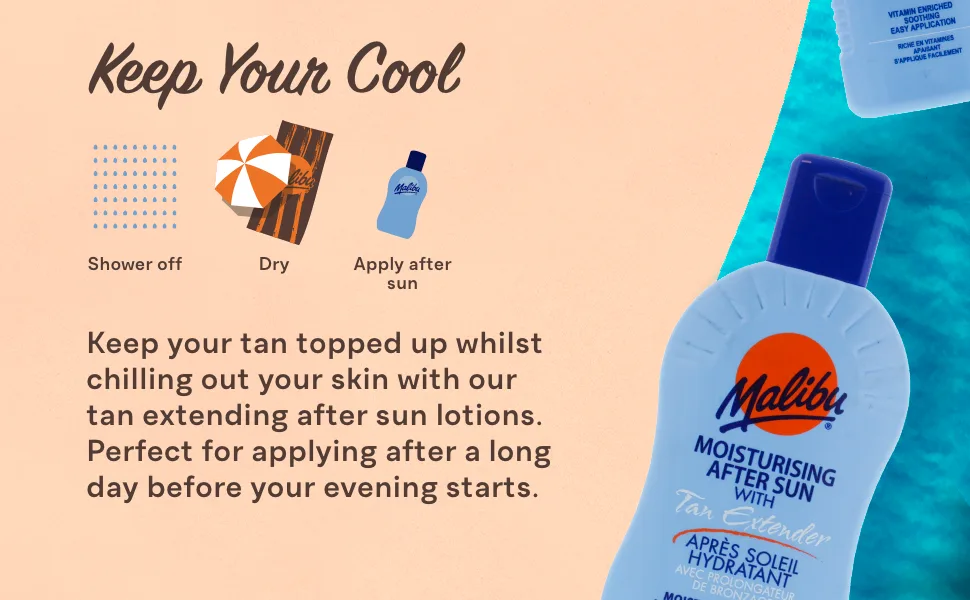 Malibu Sun Miracle Tan Before and After Sun Lotion Moisturising 150ml - Keep Your Cool Banner