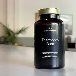 Protein Works - Thermopro Burn Tablets | Preworkout Supplement With Caffeine | Reduces Tiredness & Fatigue | 90 Capsules - Thermopro