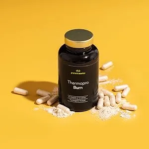 Protein Works - Thermopro Burn Tablets | Preworkout Supplement With Caffeine | Reduces Tiredness & Fatigue | 90 Capsules - Thermopro