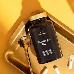 Protein Works - Thermopro Burn Tablets | Preworkout Supplement With Caffeine | Reduces Tiredness & Fatigue | 90 Capsules - Thermopro