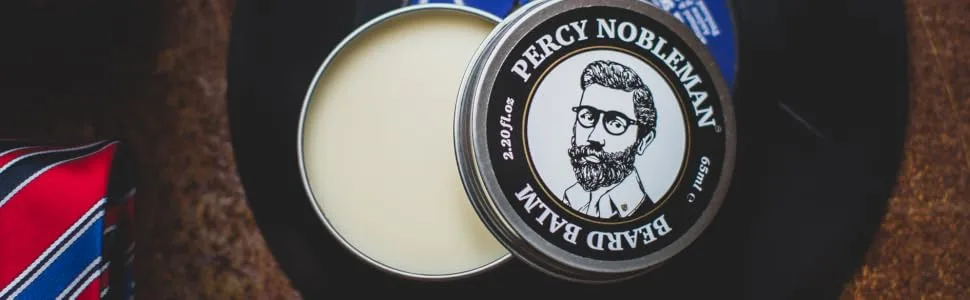 Beard Balm by Percy Nobleman - New all Natural Leave in Conditioner For Men - beard balm
