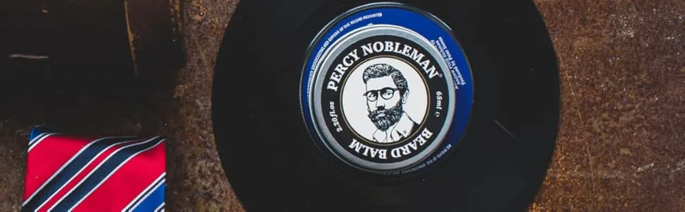 Beard Balm by Percy Nobleman - New all Natural Leave in Conditioner For Men - beard moustache scissors