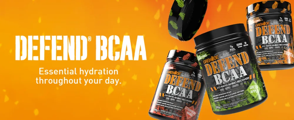 Grenade Defend BCAA Powder Green Apple 390 g (7 g BCAA's Per Serving - 30 Servings Per Tub) - Grenade Get It Done