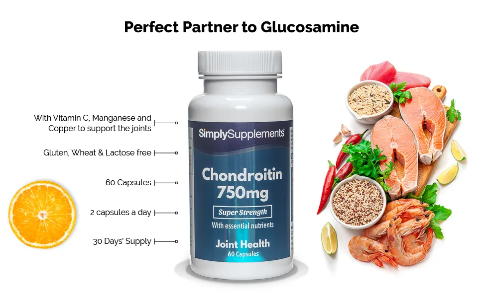 Chondroitin Complex | Premium Support for Active Lifestyles | 60 Capsules | Manufactured in The UK - E8662