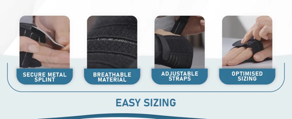 Actesso Breathable Wrist Support Brace Splint - Ideal for Carpal Tunnel Sprains and Tendonitis (Black Medium Right) Black M (Pack of 1) Right - product information 9