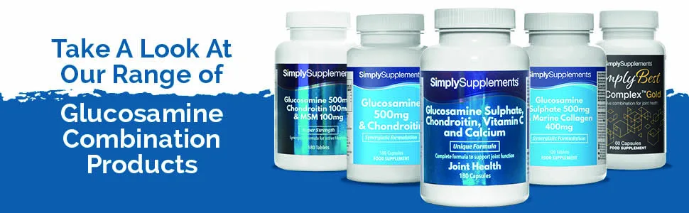 Glucosamine Chondroitin & MSM | Comprehensive Formula to Support an Active Lifestyle | 120 Tablets | Manufactured in The UK - E4814