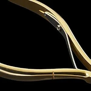 Rui Smiths Professional Cuticle Nippers Gold-Plated Carbon Steel French Handle Double Spring 6mm Jaw (Full Jaw) - 24k Gold Plated