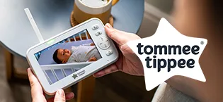 Tommee Tippee InBath Digital Thermometer for Baby Bath and Room Waterproof and Floats in Water 3 Second Readings on Easy to Read LCD Display - brand card