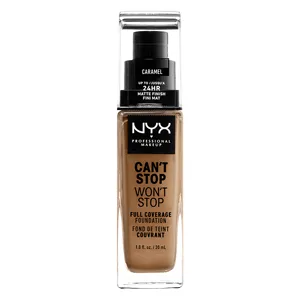NYX Professional Makeup Can't Stop Won't Stop Full Coverage Foundation Long Lasting Waterproof Vegan Formula Matte Finish Shade: Caramel 15 Caramel - product information 19