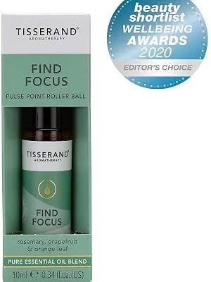 Tisserand Aromatherapy Aromatherapy Focus Aromatherapy Roller Ball Essential Oil Find Focus 10.00 ml (Pack of 1) - Tisserand find focus roller ball roll on pure essential oils vegan