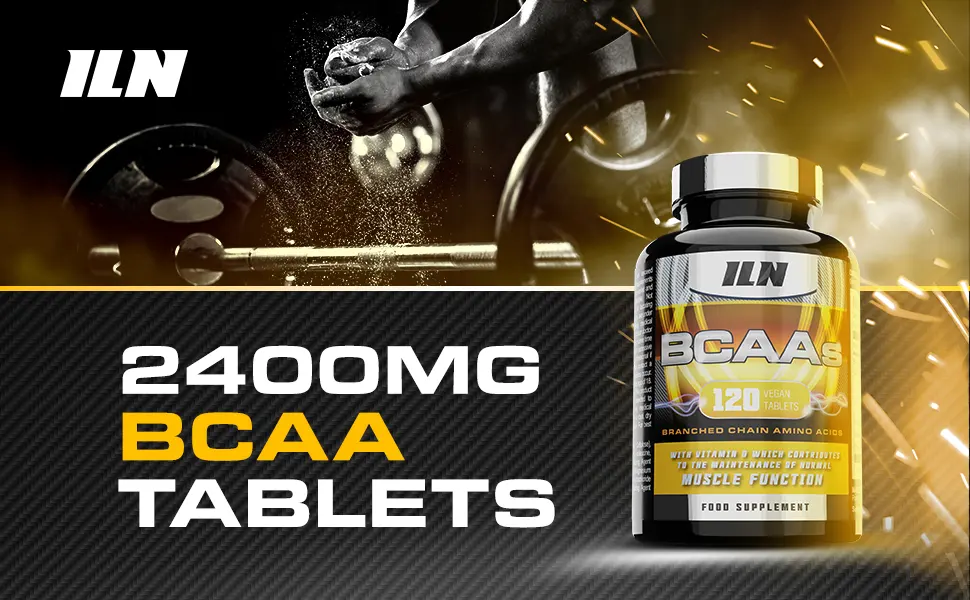 BCAA Tablet - BCAAs (120 Tablets) - 2400mg BCAAs per Serving - BCAA Amino Acids with Vitamin D for Normal Muscle Function - Suitable for Vegans & Vegetarians 120 Count (Pack of 1) - bcaa