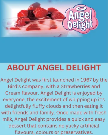 Angel Delight Strawberry Flavour Dessert Mix 59 g Sachet - About Angel Delight