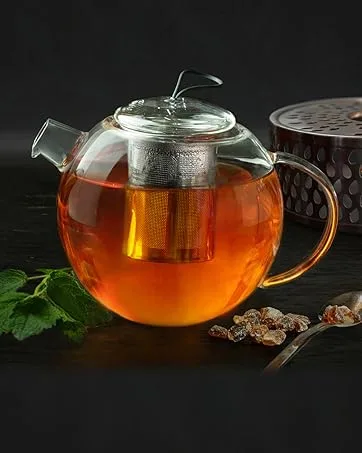 Creano Blooming Tea Sampler in A Classy Gift Box to Try - Green Tea - Gift for Women Mom Tea Lovers - 6 Pieces (Pack of 1) - Glass Design