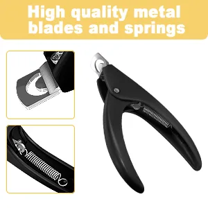 Nail Tip Cutter MORGLES Acrylic Nail Clippers Cutters for False Fake Gel Artificial Nails Tips Trimmer Professional Nail Art Manicure Tool Black - High quanity