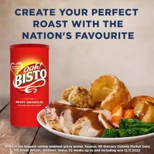 Bisto Best Chicken Gravy Granules Made with Real Meat Juice 390 g Jar (Pack of 1) Chicken Gravy 390g - gravy