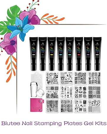 Biutee 30Pcs Round Nail Stamping Plates Kit Geometric Pattern Flower Animal Image Templates for Manicure Art - Ethnic & Vintage Stencils Stamp Plate Set - product information 18