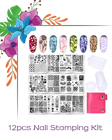 Biutee 30Pcs Round Nail Stamping Plates Kit Geometric Pattern Flower Animal Image Templates for Manicure Art - Ethnic & Vintage Stencils Stamp Plate Set - product information 19