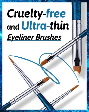 Eyeliner Brush EIGSHOW Precision Eye Liner Makeup Brush Angled Eyeliner Brush Ultra Thin Slanted Flat Angle Cruelty-Free Synthetic Bristles Great for Pros & Beginners BLACK - product information 26