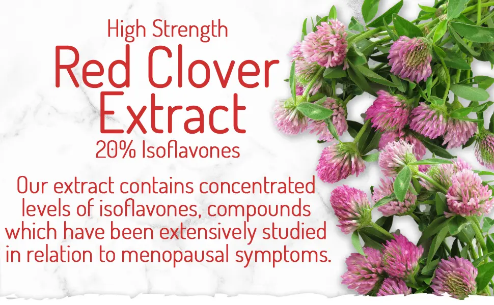 Red Clover Extract High Strength 60 x 400mg Capsules 80mg Isoflavones per Capsule Spanish Origin Vegan Zero Additives Pullulan 60 Count (Pack of 1) - Red Clover Capsules