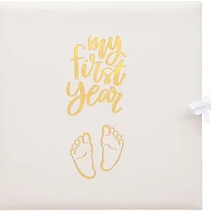 Baby's My First Year Record Log Book to Commemorate Birth Through Their First Year on Earth - White - White Book