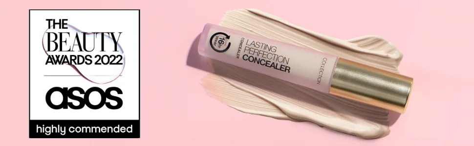 Collection Cosmetics Lasting Perfection Matte Foundation Full Coverage 27ml Chestnut - Collection Lasting Perfection Concealer, ASOS Beauty Awards 2022, Highly Commended