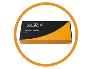 LyfeFocus S1 Premium Invisible Breathable Back Posture Corrector for Men & Women - Upper Back Support Brace & Straightener - Effective Posture Correction for Neck Shoulder & Back Pain (White Small) White S (Pack of 1) - Gift Packaging