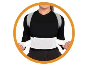 LyfeFocus S1 Premium Invisible Breathable Back Posture Corrector for Men & Women - Upper Back Support Brace & Straightener - Effective Posture Correction for Neck Shoulder & Back Pain (White Small) White S (Pack of 1) - step two