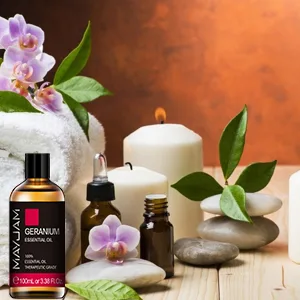 MAYJAM Geranium Essential Oil 100ML Geranium Oil for Diffuser Humidifier DIY Home Wardrobes Geranium 100 ml (Pack of 1) - product information 12