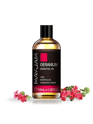 MAYJAM Geranium Essential Oil 100ML Geranium Oil for Diffuser Humidifier DIY Home Wardrobes Geranium 100 ml (Pack of 1) - product information 8