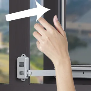 EUDEMON Childproof Window Lock Baby Safety Window Restrictor Easy to Install and Use 3M VHB Adhesive no Tools Need or Drill (Grey) - product information 13