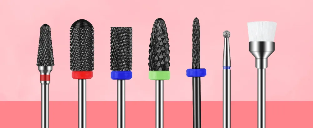 MAQUITA 7 Pieces Ceramic Nail Drill Bits Professional Remove Gel Acrylic Cuticle Diamond Tungsten Carbide Nail Drill Tools for Manicure Pedicure Home Use Great Gift (White) - product information 14