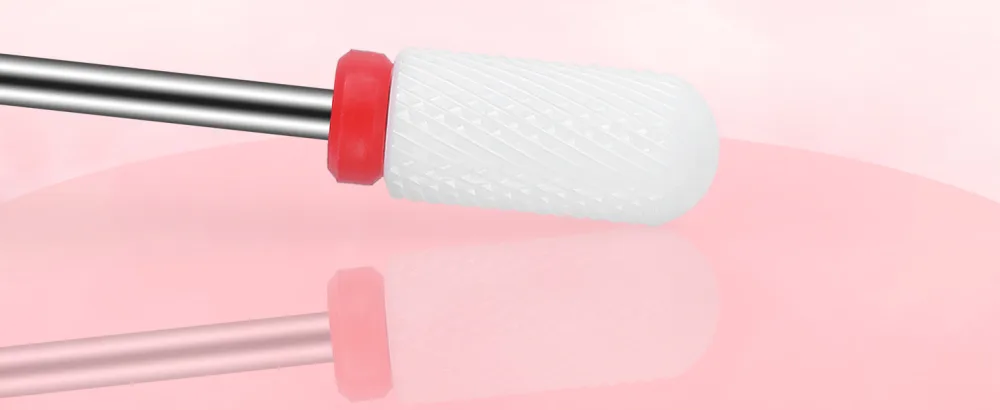 MAQUITA 7 Pieces Ceramic Nail Drill Bits Professional Remove Gel Acrylic Cuticle Diamond Tungsten Carbide Nail Drill Tools for Manicure Pedicure Home Use Great Gift (White) - product information 8