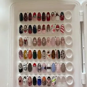 Nail Display Book C8 Nail Colour Swatch Book No Glue Required 120 Nail Colour Display Board Gel Nail Polish Sample Display for Nail Technician Use C8 Nail Color Chart - nail color chart book