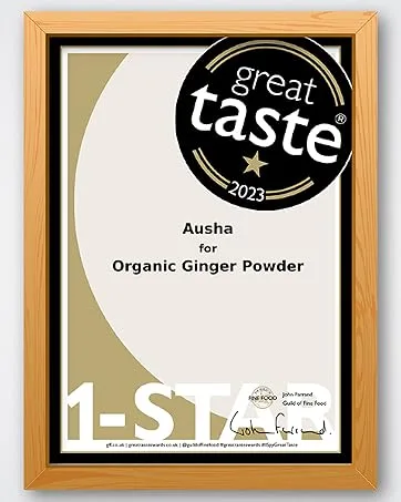 Ausha Organic Ginger Powder - 100g l Ground Ginger l Cooking Anti Inflammatory Immunity Digestion - ginger powder