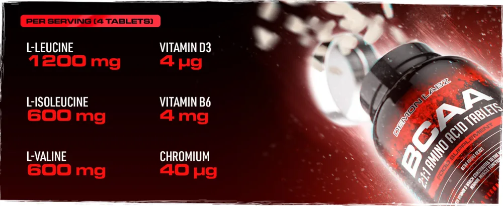 BCAA Amino Acids 2:1:1-2400mg BCAA Tablet - Amino Acids with B6 for Energy - Amino Acid Supplement - Vegan & Vegetarian Suitable (BCAA 120 Tablets) - BCAA Amino Acids