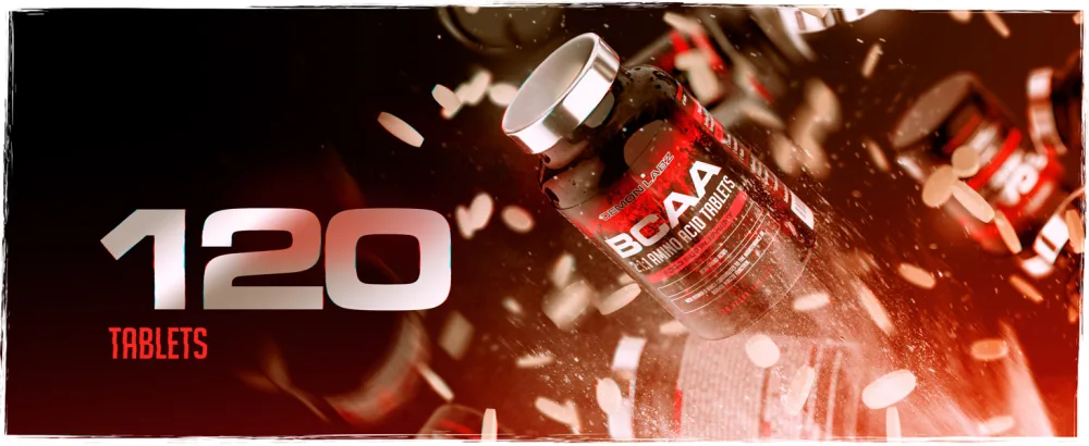 BCAA Amino Acids 2:1:1-2400mg BCAA Tablet - Amino Acids with B6 for Energy - Amino Acid Supplement - Vegan & Vegetarian Suitable (BCAA 120 Tablets) - BCAA Amino Acids