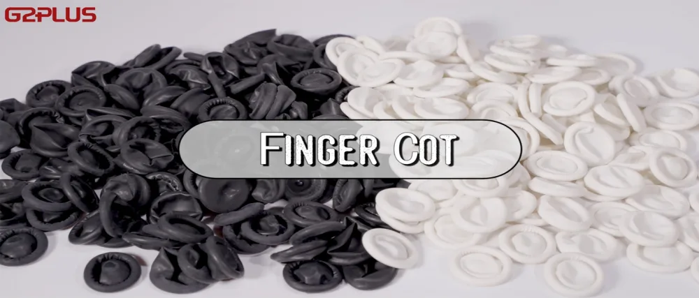 G2PLUS Finger Cots 600 PCS Latex Anti-Static Finger Covers Finger Tip Rubber Protect Keeping Dressing Dry and Clean 600 PCS White - Finger Cot