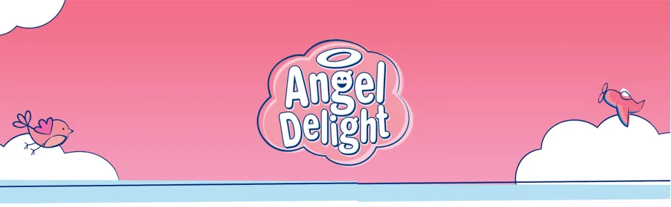 Angel Delight Smooth & Creamy Strawberry Flavour Instant Dessert Mix 600 g (Pack of 1) - Angel Delight Logo