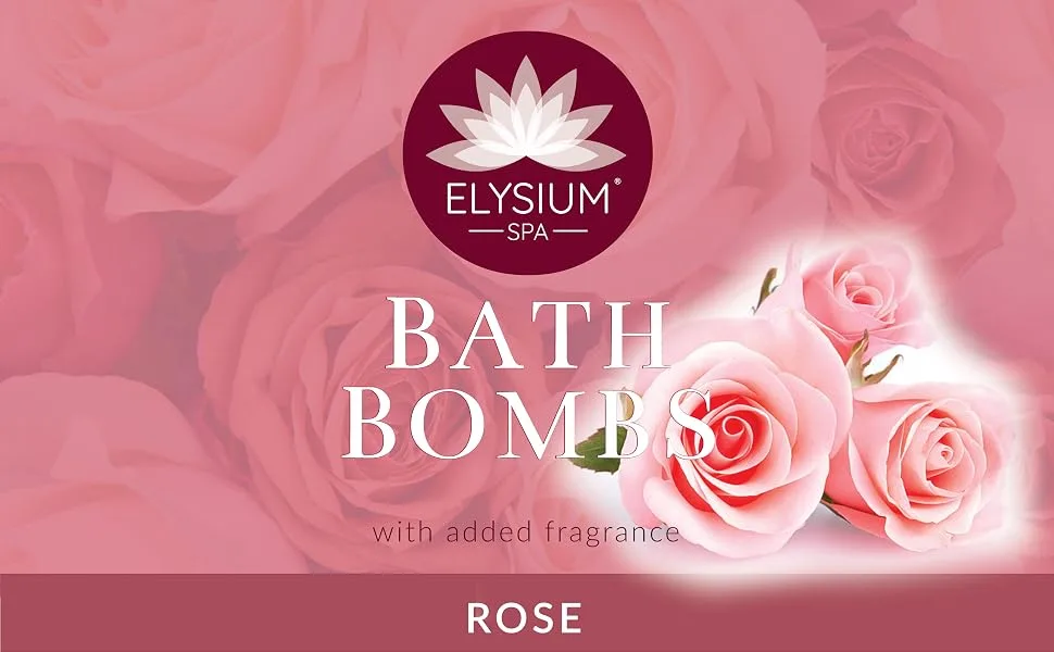 Elysium Spa Bath Bombs 3 X 50G (Rose) - rose main banner