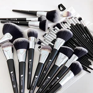 DUcare Professional Makeup Brush Set 32Pcs Makeup Brushes Premium Synthetic Kabuki Foundation Blending Brush Face Powder Blush Concealers Eye Shadows 32pcs black - product information 24